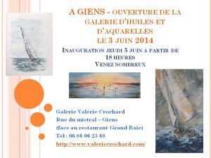 Galerie d'huiles et d'aquarelles à Hyères Galerie d'huiles et d'aquarelles à Hyères